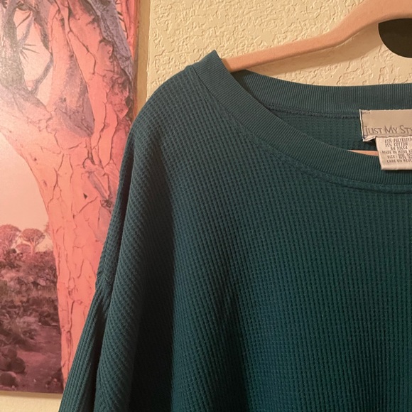 Just my Style Plus Size Womens thermal green midi dress size one size - Picture 3 of 11